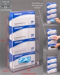 Poltex Visual Management Glove Box Holder 4 Box (Wall Mount)