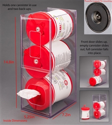 Poltex Visual Management Wipe Tub Dispenser (Magnets 4)