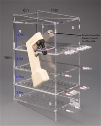 Poltex Extra Wide Serological Pipet Holder (Controller Bracket 1/2)