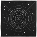 Zodiac Crystal Grid Altar Cloth