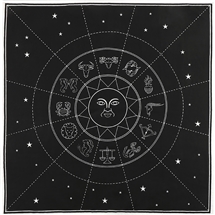 Zodiac Crystal Grid Altar Cloth