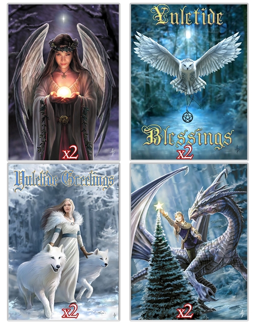 Anne Stokes Yule Card Multipack