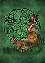 Celtic Hare Card - 6 pack