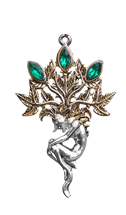 Mandrake for Luck and Wealth Pendant by Briar