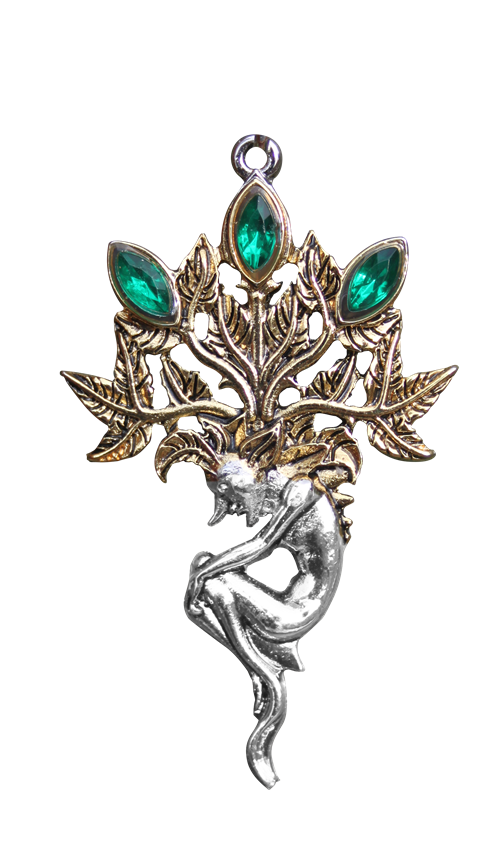 Mandrake for Luck and Wealth Pendant by Briar