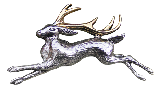 The Jackalope for Warrior's Strength Brooch by Briar