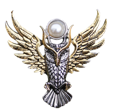 Owl of Athena for Magickal Wisdom Brooch by Briar