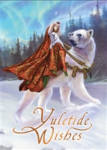 Queen of the Aurora Bears Yuletide Wishes Cards - 6 Pack