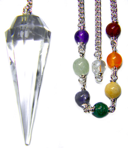 Crystal Quartz Chakra Pendulum