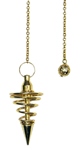 Gold Metal Spiral Pendulum