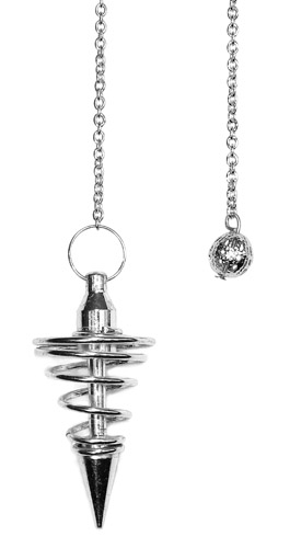 Silver Metal Spiral Pendulum