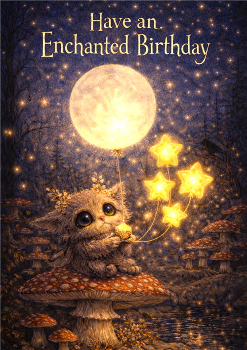 ES01 Enchanted Birthday Card - 6 pack
