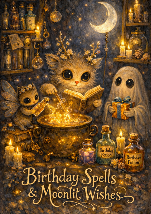 ES02 - Birthday Spells Card - 6 pack
