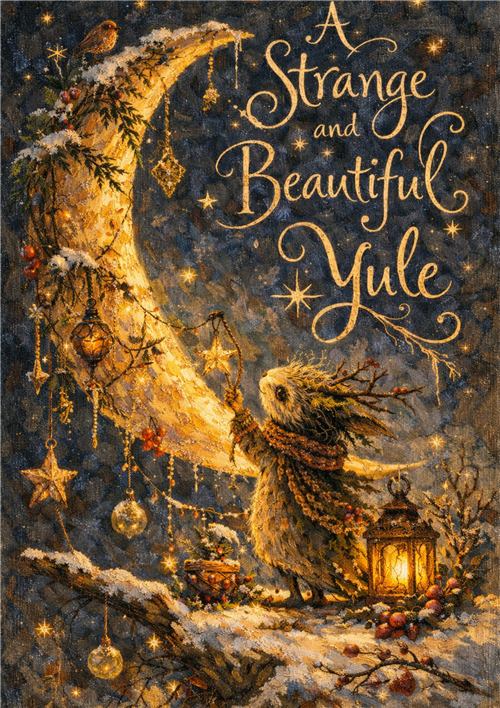 ES05 - A Strange & Beautiful Yule Greeting Card - 6 pack