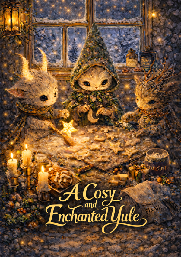 ES06 - A Cosy & Enchanted Yule Card - 6 pack