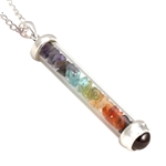 7 Colors Gem Power Vial Pendant for Chakra Energy