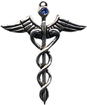 Caduceus Amulet for Healing Ability