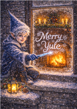 JF03 - Jack Frost Merry Yule Card - 6 pack