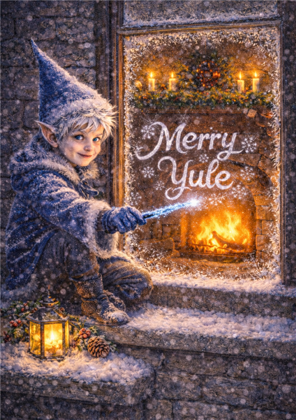 JF03 - Jack Frost Merry Yule Card - 6 pack