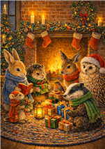 JF05 - Fireside Gifts Yule Card - 6 pack