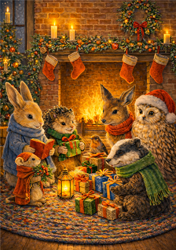 JF05 - Fireside Gifts Yule Card - 6 pack