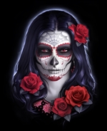 Sugar Skull Card - 6 pack by James Ryman
