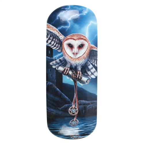 Heart of the Storm (Owl) Eye Glass Case by Lisa Parker