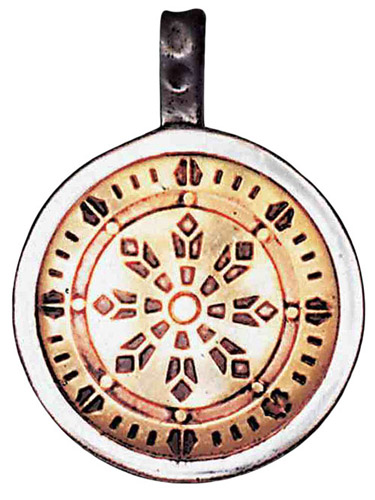 Wheel of Law Talisman for Health, Wealth, & Happiness