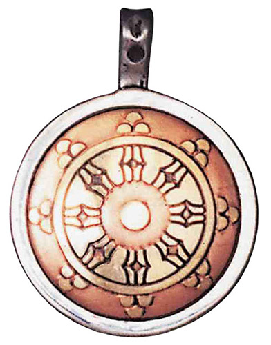 Dharma Wheel Talisman for Perfection & Peace