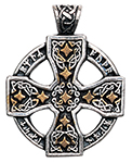 Runic Celtic Cross Pendant for Knowledge and Magical Ability