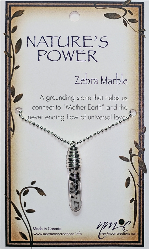 Zebra Marble Pendant