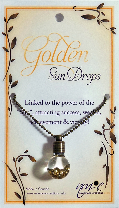 Golden Sun Drops Pendant