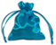 Turquoise Satin Pouch