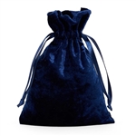 Navy  Blue Velvet Pouches (12 pcs)