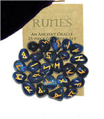 Blue Onyx Gemstone Runes
