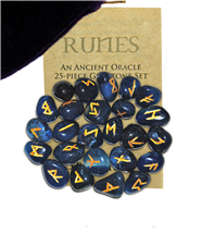 Blue Onyx Gemstone Runes