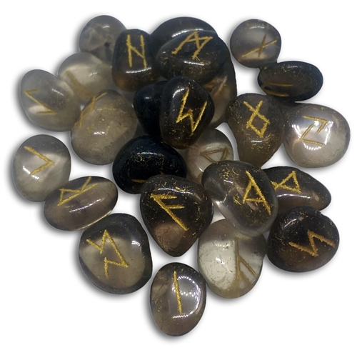 Smokey Quartz Runes for Grounding and Security