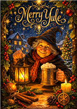 RW04 - Yuletide Cheer Merry Yule Card - 6 pack