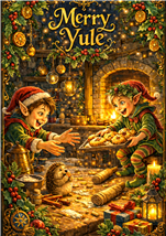 RW05 - Yuletide Mischief Merry Yule Card - 6 pack