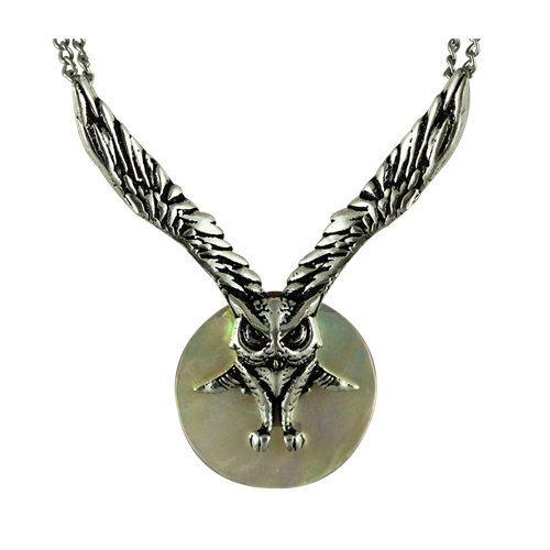 Lammas Moon Owl for Inner Vision - Witches Familiars Pendants