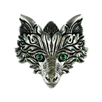 Green Fox for Awareness - Witches Familiars Pendants