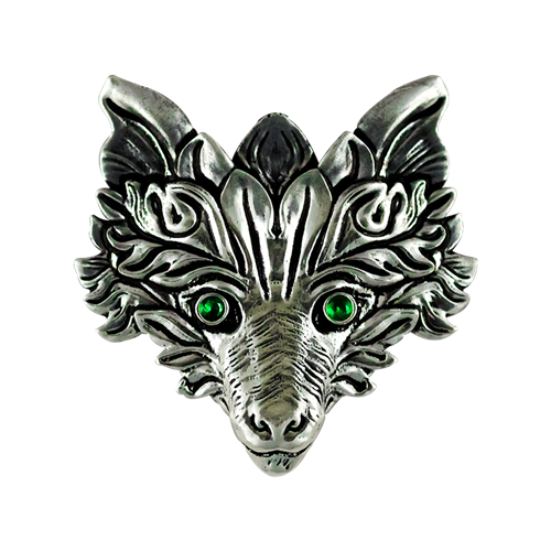 Green Fox for Awareness - Witches Familiars Pendants
