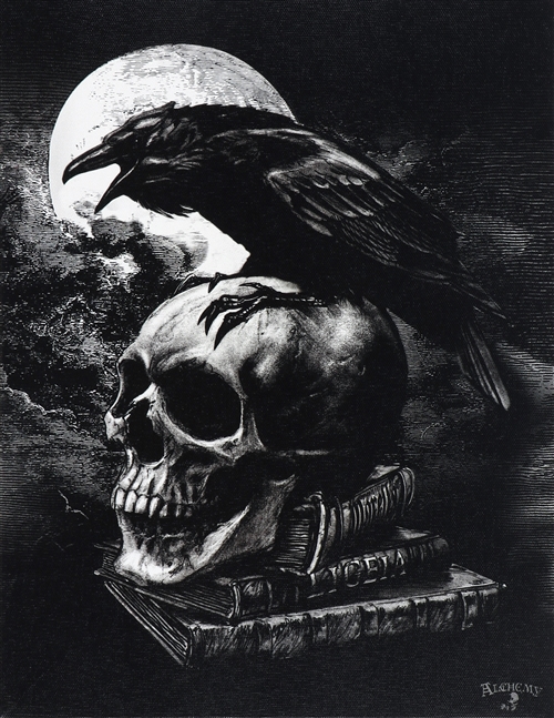 Poe's Raven Canvas Print by Alchemy Gothic of England