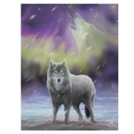 Aura Wolf Canvas Art Print by Anne Stokes