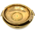 Handcrafted Traditional Pure Brass Urli Bowl/Pot 18 Inches -made available by Celebrate Festival Inc