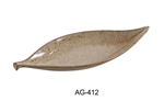 Yanco AG-412 Agate Leaf Plate - made available by Celebrate Festival Inc