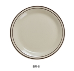 Yanco BR-8 Brown Speckled 9" Plate- by Celebrate Festival Inc