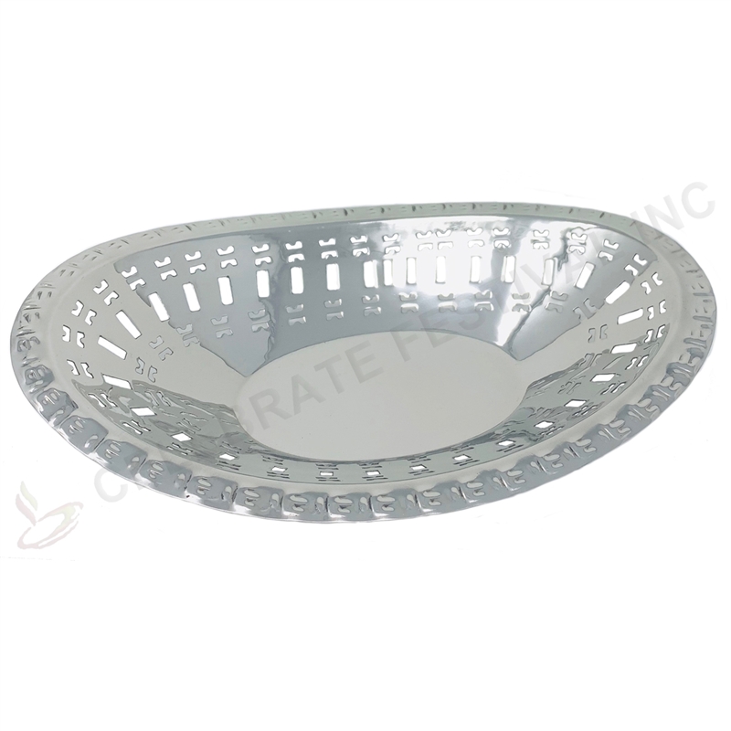 Stainless Steel Bread Basket- Large - By Celebrate Festival Inc