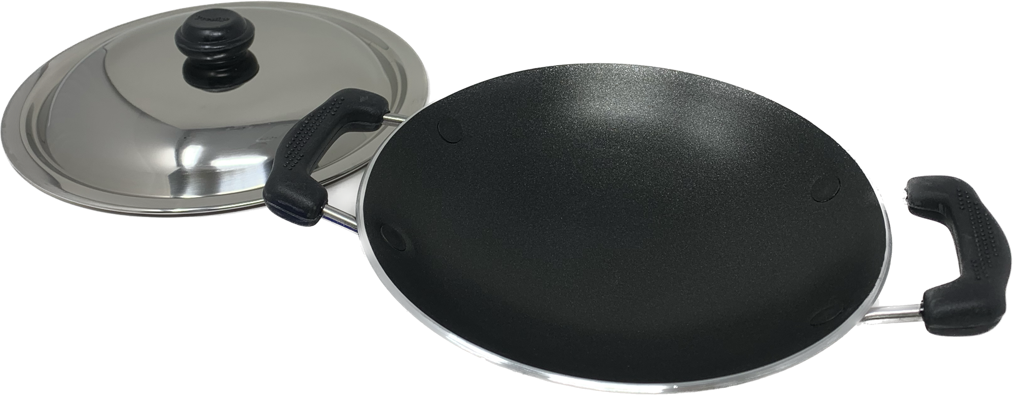 Cast Iron Appa Chatti with Lid / Appam pan For Kitchen use Pack of 1 Piece