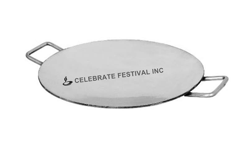 Stainless Steel Tikki Tava- 18" Wide,3MM- By Celebrate Festival Inc